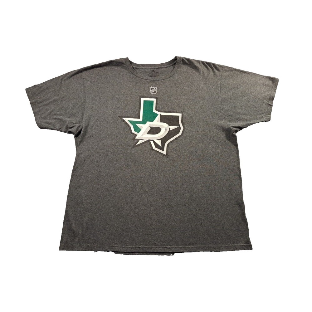 Adidas T-Shirt Dallas Stars #47 Radulov Mens 2XL NHL Gray Hockey Graphic 52" XXL - Picture 2 of 7
